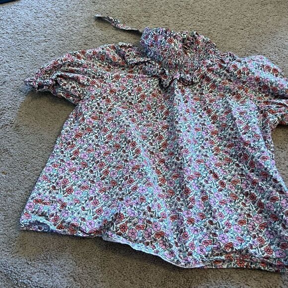Zara floral blouse small - Picture 3 of 8